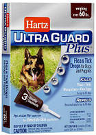 К51745/10873 Hartz UltraGuard Flea&Tick Plus 4in1 капли для собак от 28 кг, 1 уп.