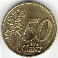 Монета Ирландии 50 евроцентов 2002 г.