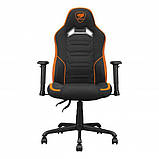 Крісло ігрове Fusion SF, чорний з помаранчевими вставками, фото 2