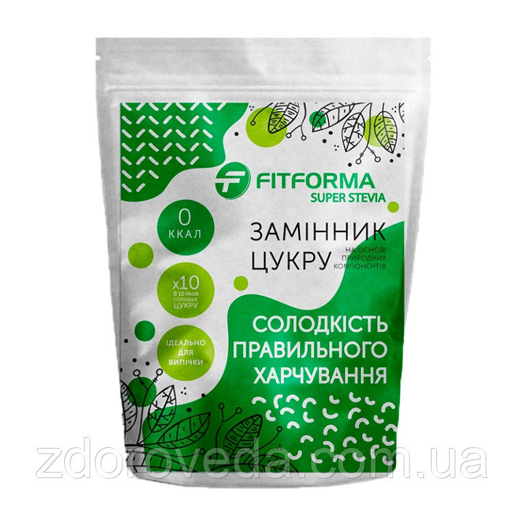 Натуральний цукрозамінник ФІТФОРМА  SUPER STEVIA, 150 грам