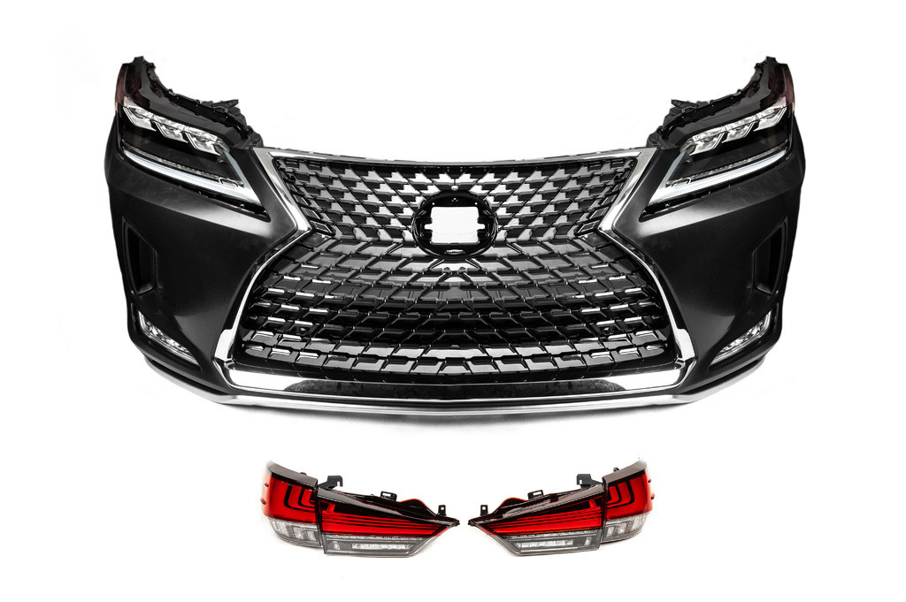 Комплект рестайлінгу в 2021 рік (бампер фари стопи) для Lexus RX 2016-2022 рр