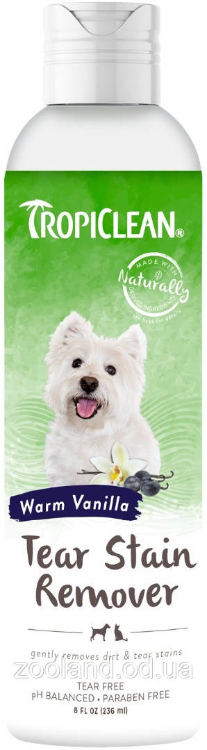 869097 TropiClean Tear Stain Remover шампунь для морди, 236 мл