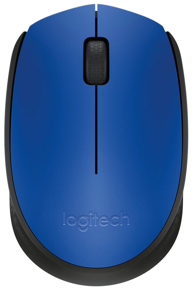 Мишка Logitech M171 бездротова, блакитна з чорним