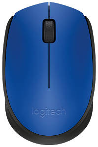 Мишка Logitech M171 бездротова, блакитна з чорним