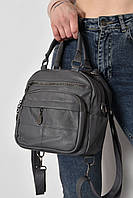 Сумка-рюкзак женская серого цвета 173344S