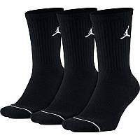 Носки баскетбольные Jordan Everyday Crew Socks для спорта и на каждый день 3 пары (DX9632-010)