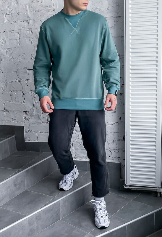 Базовий бірюзовий світшот Staff turquoise basic