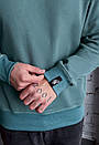Базовий бірюзовий світшот Staff turquoise basic, фото 4