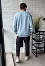 Світло-блакитний оверсайз світшот Staff s light blue oversize, фото 3