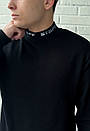 Чорний брендований світшот Staff logo black, фото 4