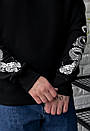 Чорний світшот із драконами Staff logo & drago, фото 4