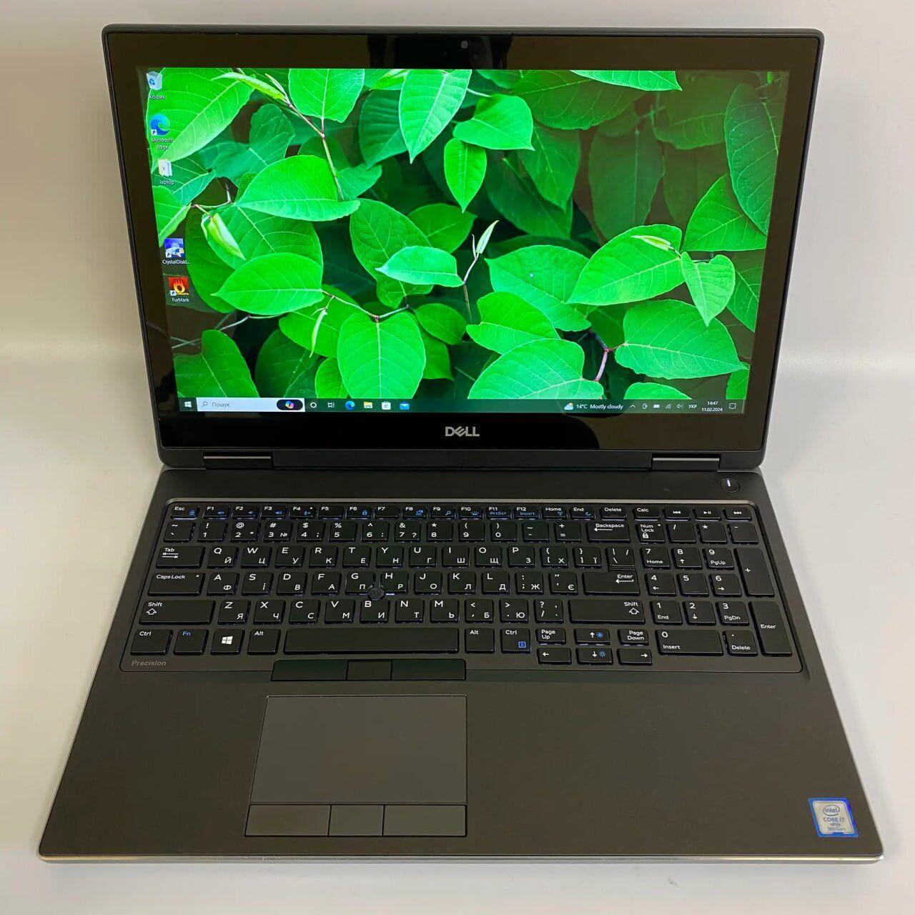 Б/в Ігровий ноутбук Dell Precision 7540 15.6" 1920x1080 Touch| i7-9850H| 16GB RAM| 512GB SSD| Radeon Pro WX 3200 4GB
