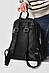 Жіночий рюкзак з екошкіри чорного кольору 173475S, фото 3