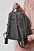 Жіночий рюкзак з екошкіри сірого кольору 173483S, фото 3