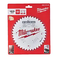 Диск пиляльний PFTE THIN KERF MILWAUKEE, Ø165х20х1,6мм, 40 зуб