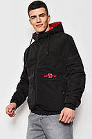 Куртка мужская демисезонная черного цвета 173539M
