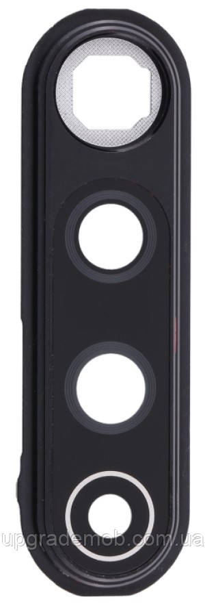 Скло камери Xiaomi Redmi Note 8 Pro з рамкою чорного кольору, фото 1