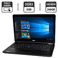 Ноутбук Dell Latitude E7440 Carbon / 14" (1920x1080) TN Touch / Intel Core i5-4310U (2 (4) ядра по 2.0 - 3.0