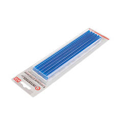 Комплект блакитних клейових стрижнів 7,4 мм х 200мм 12 шт INTERTOOL RT-1055