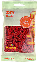 Термомозаїка Hama темно-червоні біо-намистини 1000шт (HM-190-022)