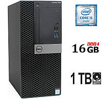 Компьютер Dell OptiPlex 7040 Tower / Intel Core i5-6500 (4 ядра по 3.2 -3.6 GHz) / 16 GB DDR4 / 1000 GB HDD /
