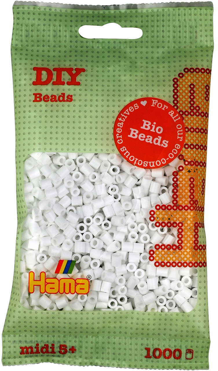Термомозаїка Hama  білі біо-намистини 1000шт (HM-190-001)