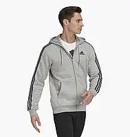 Urbanshop com ua Толстовка Adidas Essentials Fleece 3-Stripes Full-Zip Hoodie Grey HB0041 РОЗМІР ЗАПИТУЙТЕ