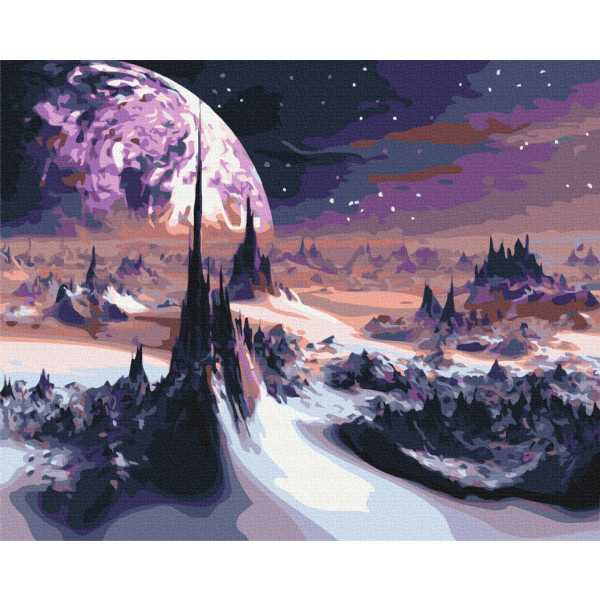 Картини за номерами 40×50 см. Космічні пейзажі. Brushme 0470