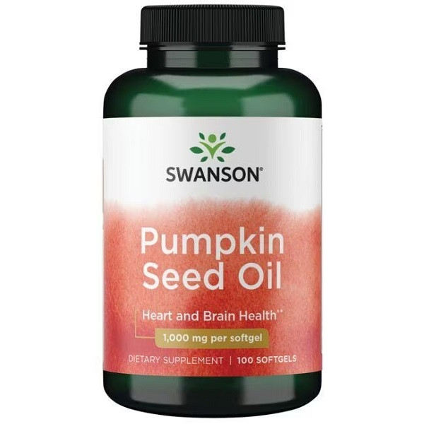 Комплекс для профилактики давления и кровообращения Swanson Pumpkin seed oil 1000 mg 100 Caps - фото 1 - id-p2108178316