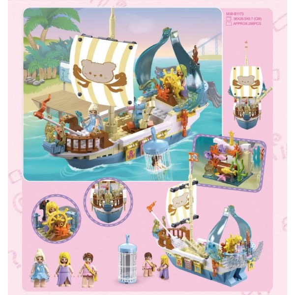 Конструктор ігровий Sluban Корабель M38-B1173 287 деталей ID 4728299