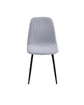 Стілець WAVES чорний каркас/світло-сірий тк., фото 2