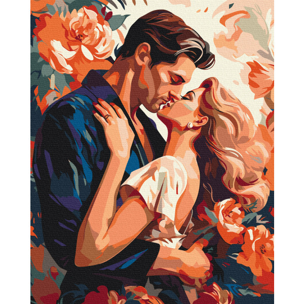 Картина за номерами 40х50 см. Момент закоханих. Brushme 3881, фото 1