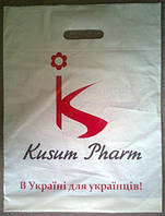 Пакеты с вырубной укрепленной ручкой Kusum Pharm