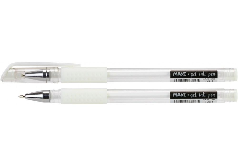 Ручка гелева Maxi 0,7 біла