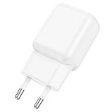 Блок живлення + кабель Type-C 2 USB Hoco 220 V Мережевий зарядний пристрій White, фото 4