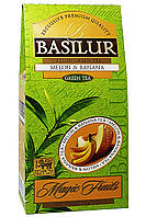Чай Basilur зеленый Магические Фрукты Дыня и Банан 100 г (55193)