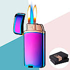 Запальничка 2-режими турбо + вогник у подарунковій упаковці US-662H, фото 5