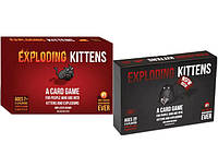 Настольная игра Exploding Kittens Взрывные котята + Блудная версия (англ.) (915378+1)