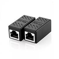 З'єднувач RJ45 для патч-кордів чорний