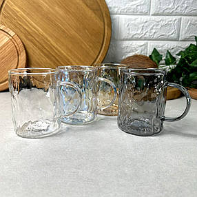 Набір різнокольорових чашок 4 шт 260 мл Перламутр ARDESTO, фото 1