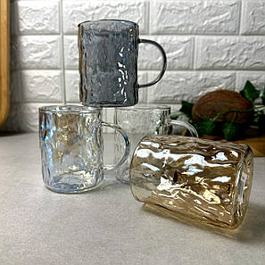 Набір різнокольорових чашок 4 шт 260 мл Перламутр ARDESTO, фото 2