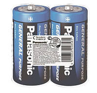 Угольно-цинковая батарейка Panasonic General Purpose C(R14) Carbon-Zinc R14BER/2P 1,5В 2шт