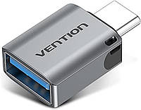 Переходник-адаптер Vention Type-C Male to USB 3.0 Female OTG Adapter Gray (CDQH0)