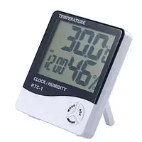 Термогігрометр Infinity Temperature and Humidity/Clock White