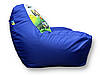 Безкаркасне крісло мішок Синій диван Minecraft, Майнкрафт, фото 6