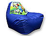 Безкаркасне крісло мішок Синій диван Minecraft, Майнкрафт, фото 5
