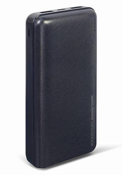 Павербанк (Powerbank) 20000 mA, чорний Gembird PB20-02 — MiniLavka