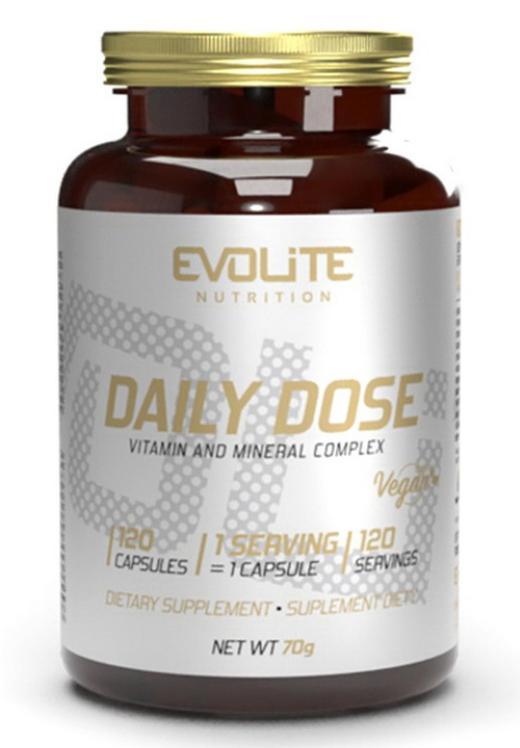 Вітамінно-мінеральний комплекс Evolite Nutrition Daily Dose120 капсул EXP 8/25 року включно
