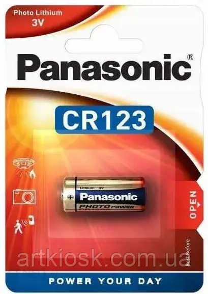 Panasonic батарейка Cr123A 1400-1600 mAh