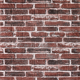 Самоклеючі 3д панелі під Катеринославську цеглу, м'які 3D панелі для стін 700x770x5 мм, Червоний (043)